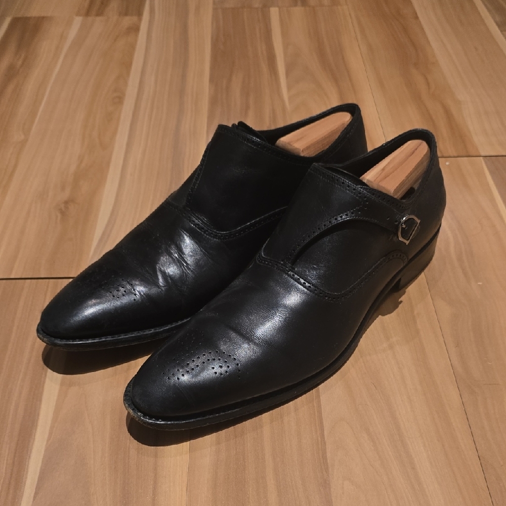 Ermenegildo Zegna Black Leather Oxfords
